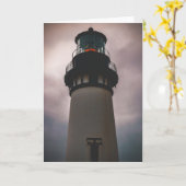 Yaquina Head Lighthouse Card Karte (Gelbe Blume)