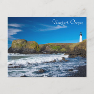Yaquina Head Lighthouse Coastal Oregon Postkarte