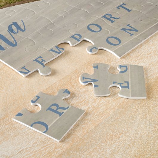 Yaquina Head Lighthouse Custom Foto Script Puzzle (Seite)