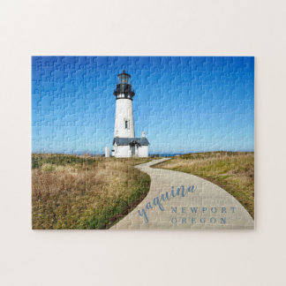 Yaquina Head Lighthouse Custom Foto Script Puzzle