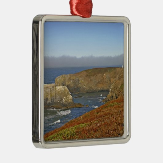 Yaquina Head Lighthouse in Newport Oregon Silbernes Ornament (Rechts)