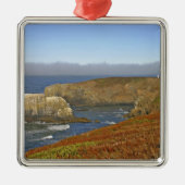 Yaquina Head Lighthouse in Newport Oregon Silbernes Ornament (Vorne)