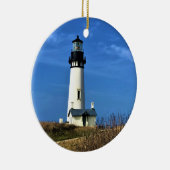 Yaquina Head Lighthouse, Newport, Oregon Keramik Ornament (Rechts)