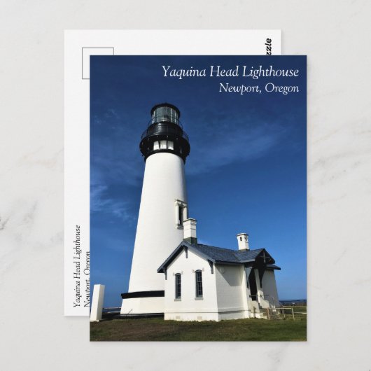Yaquina Head Lighthouse, Newport, Oregon Postcard Postkarte (Vorne/Hinten)