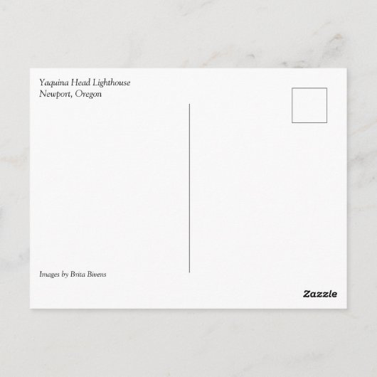 Yaquina Head Lighthouse, Newport, Oregon Postcard Postkarte (Rückseite)