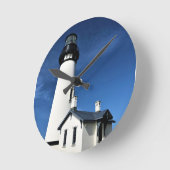 Yaquina Head Lighthouse, Newport, Oregon Runde Wanduhr (Winkel)
