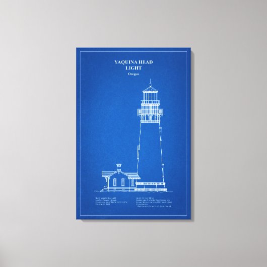 Yaquina Head Lighthouse - Oregon - AD Leinwanddruck (Vorderseite)