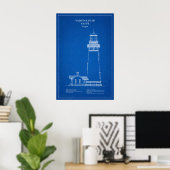 Yaquina Head Lighthouse - Oregon - AD Poster (Heimbüro)