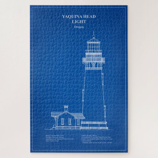 Yaquina Head Lighthouse - Oregon - AD Puzzle (Vertikal)