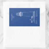 Yaquina Head Lighthouse - Oregon - AD Rechteckiger Aufkleber (Tasche)