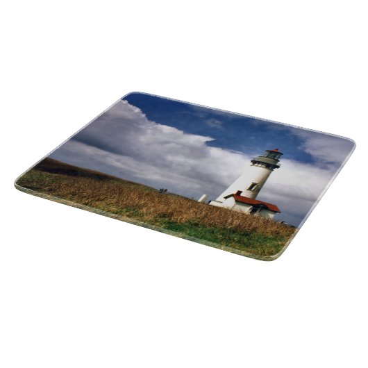 Yaquina Head Lighthouse, Oregon Cutting Board Schneidebrett (Ecke)