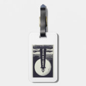 Yaquina Head Lighthouse Oregon Moon Gepäckanhänger (Rückseite vertikal)