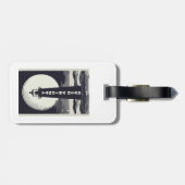 Yaquina Head Lighthouse Oregon Moon Gepäckanhänger (Rückseite horizontal)