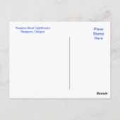 Yaquina Head Lighthouse Oregon Postcard Postkarte (Rückseite)