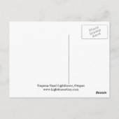 Yaquina Head Lighthouse, Oregon Postkarte (Rückseite)