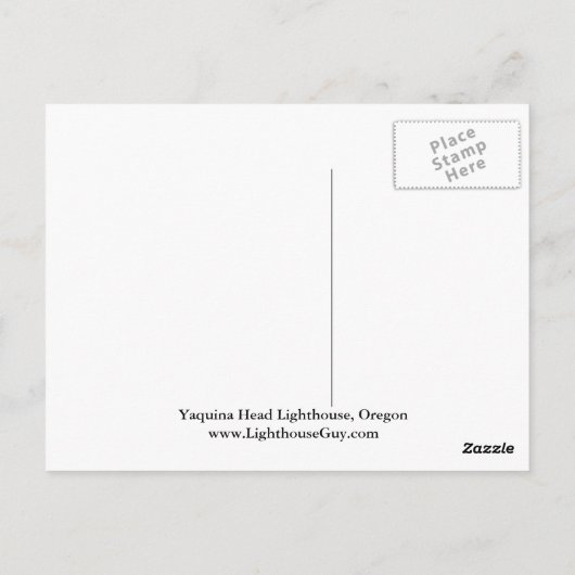 Yaquina Head Lighthouse, Oregon Postkarte (Rückseite)