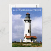 Yaquina Head Lighthouse, Oregon Postkarte (Vorne/Hinten)
