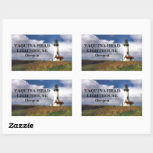 Yaquina Head Lighthouse, Oregon Rechteckiger Aufkleber (Blatt)