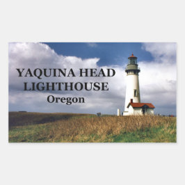 Yaquina Head Lighthouse, Oregon Rechteckiger Aufkleber