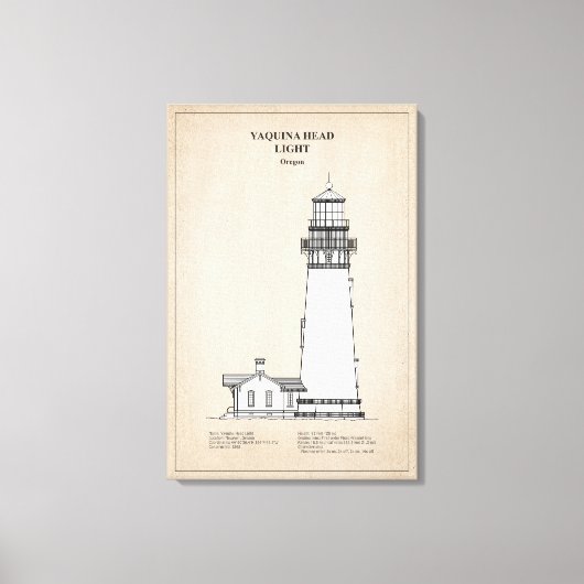 Yaquina Head Lighthouse - Oregon - SBD Leinwanddruck (Vorderseite)
