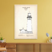 Yaquina Head Lighthouse - Oregon - SBD Leinwanddruck (Insitu (Wohnzimmer))