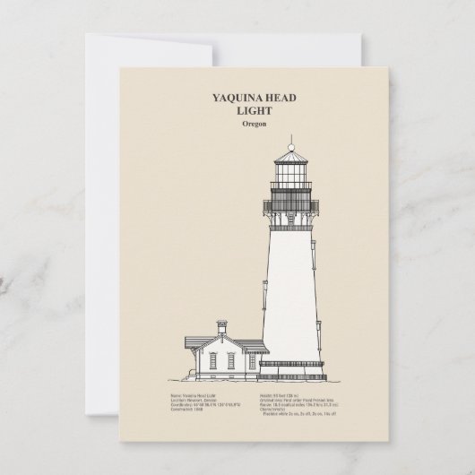 Yaquina Head Lighthouse - Oregon - SBD Mitteilungskarte (Vorderseite)