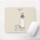 Yaquina Head Lighthouse - Oregon - SBD Mousepad (Mit Mouse)