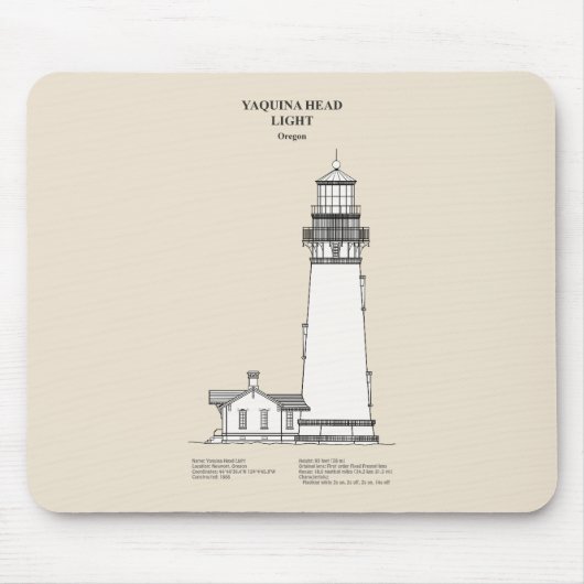 Yaquina Head Lighthouse - Oregon - SBD Mousepad (Vorne)