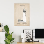 Yaquina Head Lighthouse - Oregon - SBD Poster (Heimbüro)