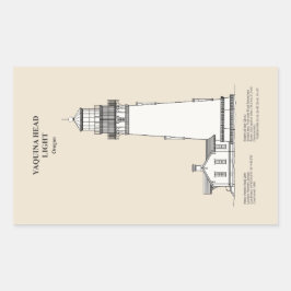 Yaquina Head Lighthouse - Oregon - SBD Rechteckiger Aufkleber