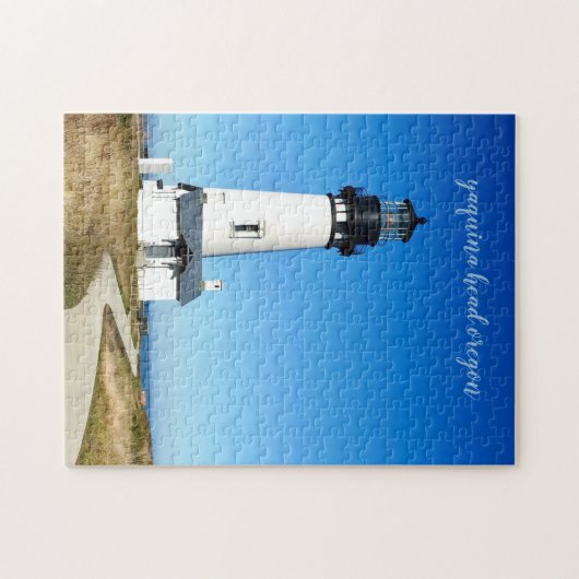 Yaquina Head Script Lighthouse Jigsaw Puzzle (Horizontal)