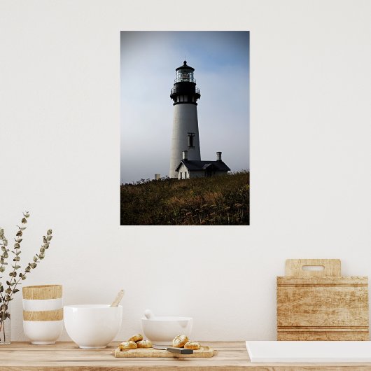 Yaquina Lighthouse Blue Poster (Küche)