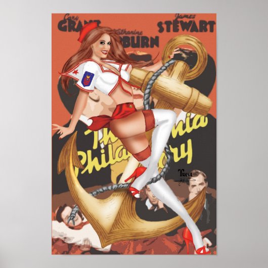 Yar Philadelphia Story Sailor Girl Poster (Vorne)