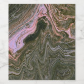 Yard Hund 3 Rosa Abstrakte Weinflasche Weinetikett (Einzelnes Label)