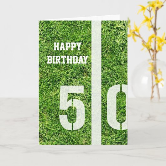 Yard-Line 50 Karte (Gelbe Blume)