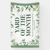 Yard of the Month Club Award Gewinner Custom Banner (Vertikal)