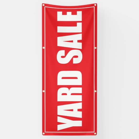 Yard Sale Außenbanner Banner (Vertikal)