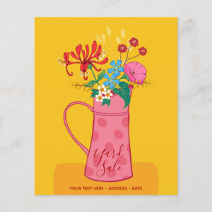 YARD SALE - Bekanntgabe des Vintagen Blumengartens Flyer