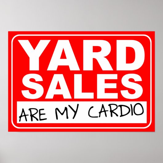 Yard Sale Cardio Poster (Vorne)
