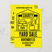 Yard Sale Einladung (Vorne/Hinten)
