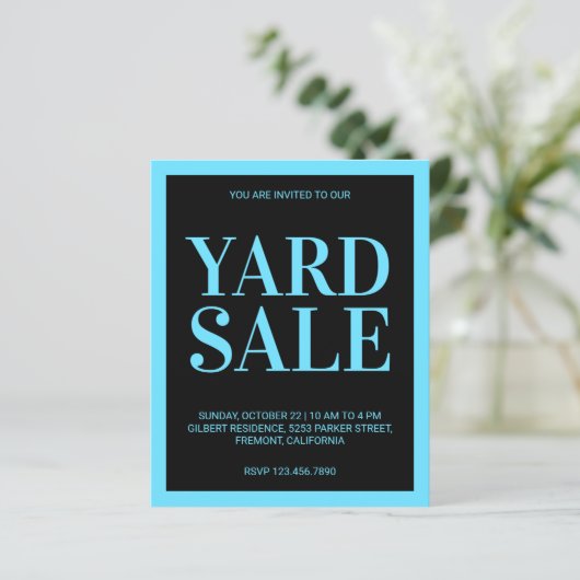 Yard Sale Flyer (Stehend Vorderseite)