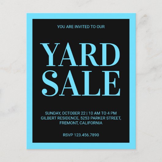 Yard Sale Flyer (Vorderseite)