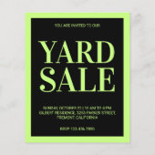 Yard Sale Flyer (Rückseite)