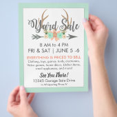 Yard Sale Flyer Template (Hand)