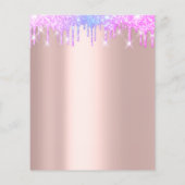 Yard Sale Garage Sale Holograph Tropfens Rose Flyer (Hinten)