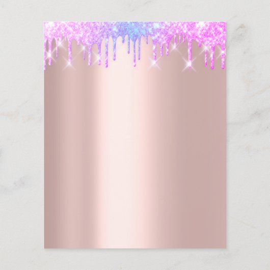 Yard Sale Garage Sale Holograph Tropfens Rose Flyer (Hinten)