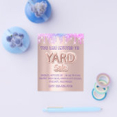 Yard Sale Garage Sale Holograph Tropfens Rose Flyer (Einzeln)