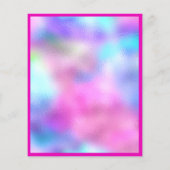 Yard Sale Holographic Pink Frame Glitzer Flyer (Hinten)