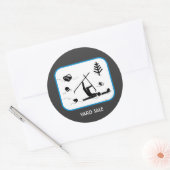 Yard Sale Runder Aufkleber (Umschlag)