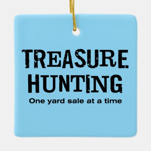 Yard Sale Shopping Keramikornament (Vorderseite)